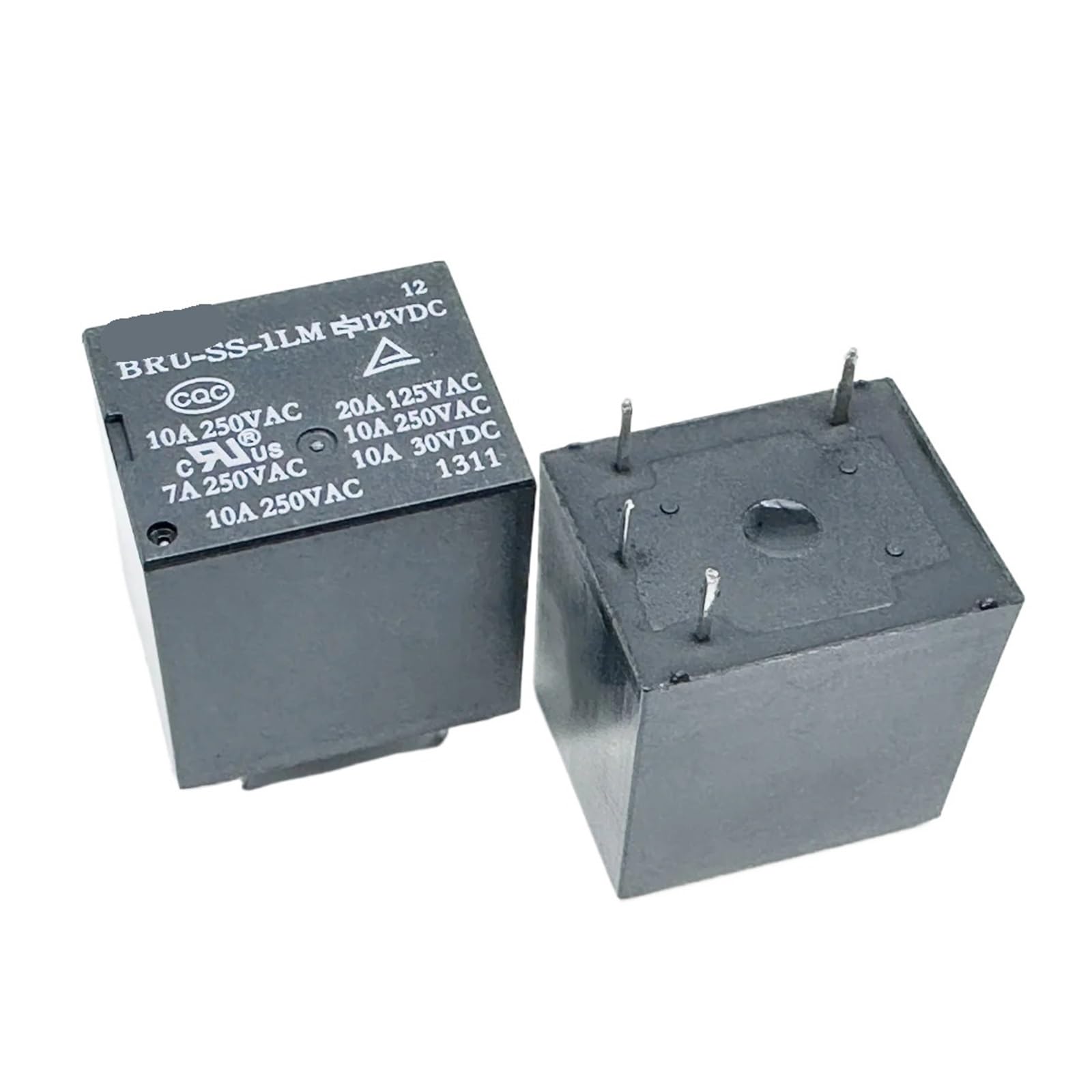 Relé BRU-SS-1LM 12V CC interruptor de 4 pines 10A componente electrónico repuesto 3