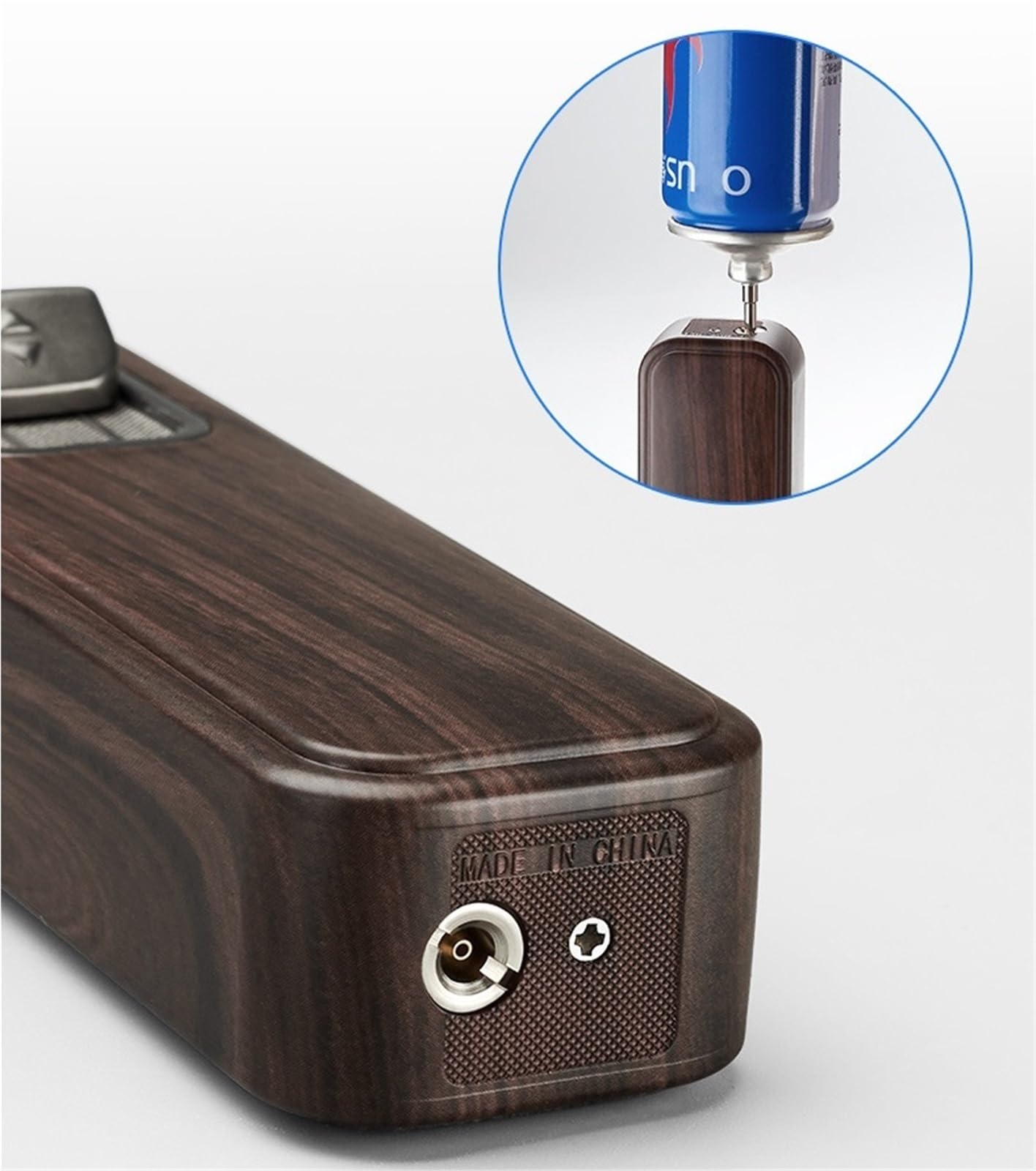 Encendedor de llama de butano recargable, ajustable, resistente al viento, para cocina y exteriores, para barbacoa, camping, horneado, gas no incluido