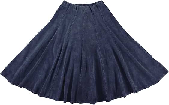 KIKI RIKI Maxi Panel Skirt with Elastic Waist for Womens