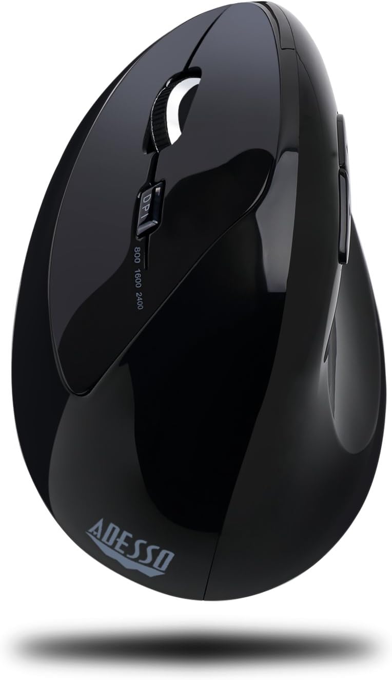 Adesso iMouse E70-2.4GHz Wireless Ergonomic Vertical Left-Handed Mouse