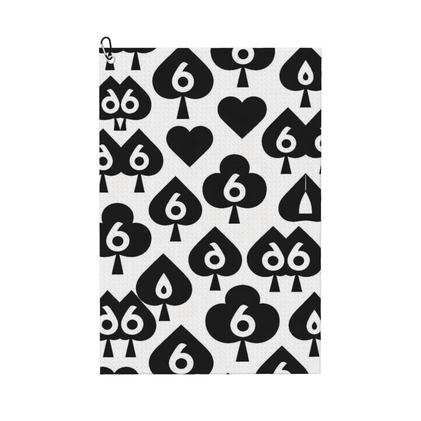 BSDFGSDD Golden Queen of Spades Golf Towel 24 x 16 inches