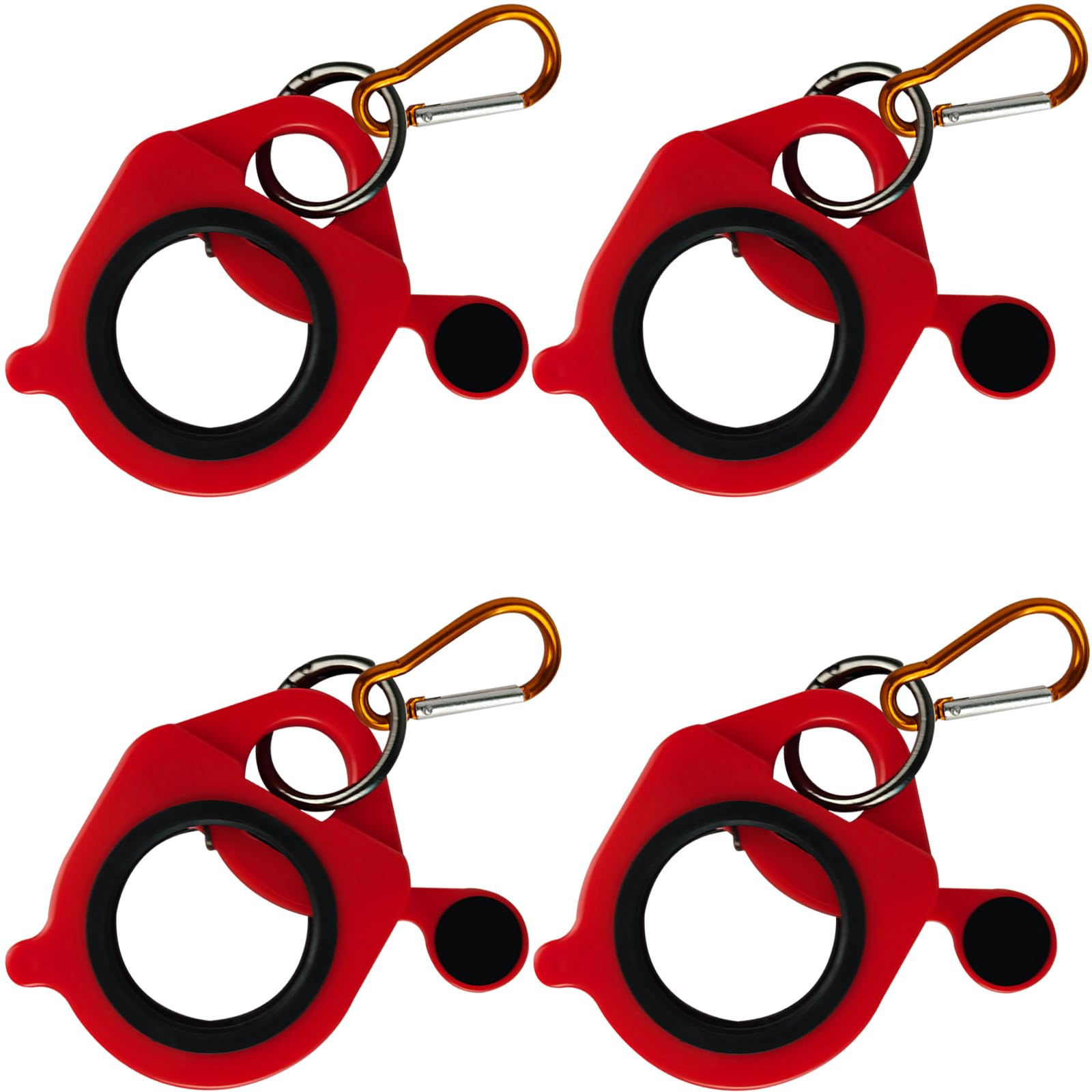 Serre-câbles ceinture outils électricien rouge x4 réutilisables