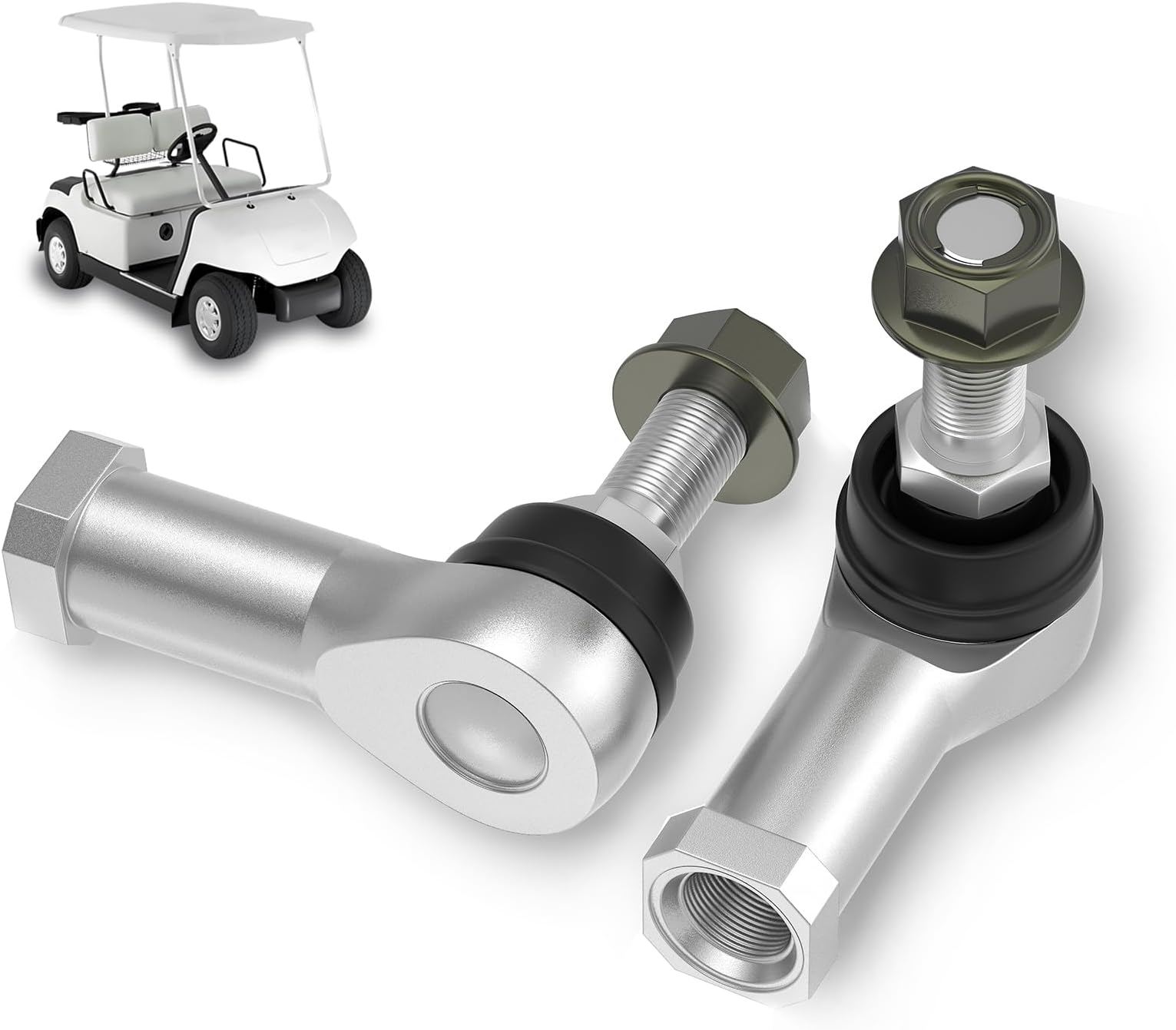 Panglong Golf Cart Outer Tie Rod End for Yamaha, Applicable to 2003-Up Yamaha G22 G29 Gas and Electric Golf Cart, Replace OEM #JU0-F3841-00 2 Packs