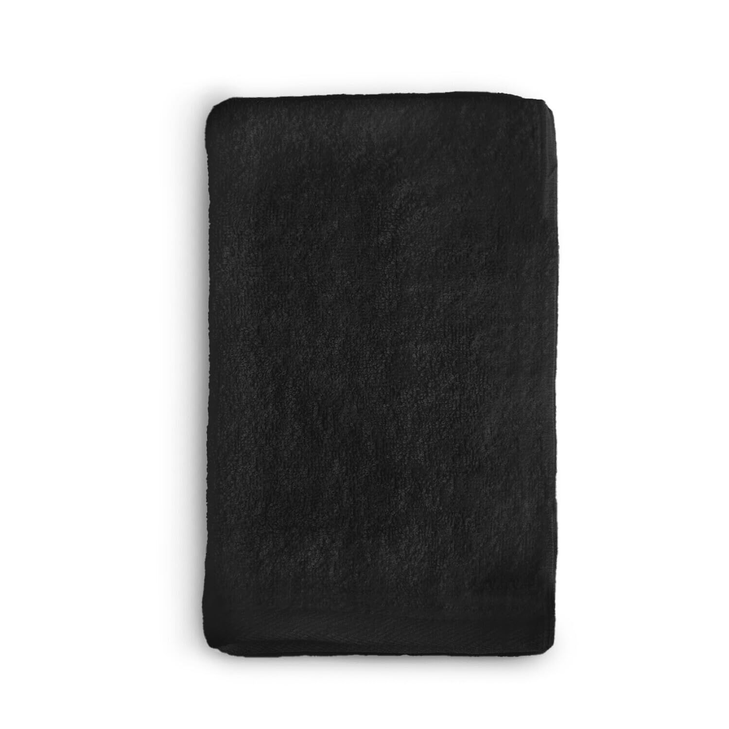 BgEUROPE - Confezione da 20 asciugamani per ospiti, tinta unita, 400 g/m², colore: nero