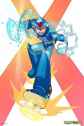 Miniatura 1 de Mega Man X Power Video Game Video Gamer Classic Retro Vintage 90s Gaming MegaMan Capcom Legacy Collection Megaman 11 Mega Man X Dr Wily Cool Póster