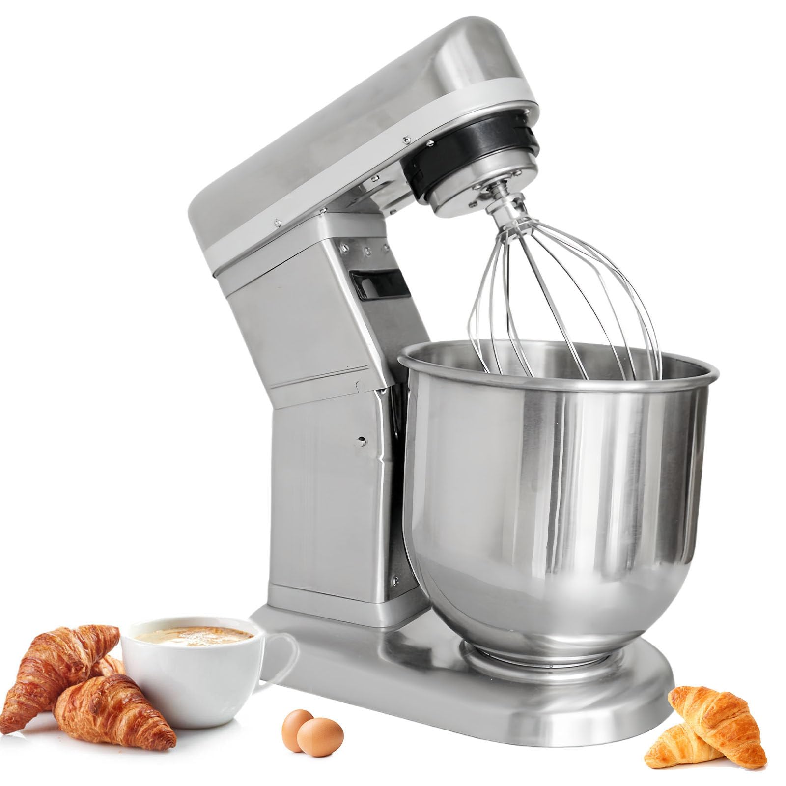 Batidora De Pie De 5 L/7 L/10 L, Amasadora, Procesador De Alimentos, Batidora De Repostería, 3 Velocidades, Amasadora Planetaria, Adecuada para Hornear Pasteles En La Cocina, Etc.,7L