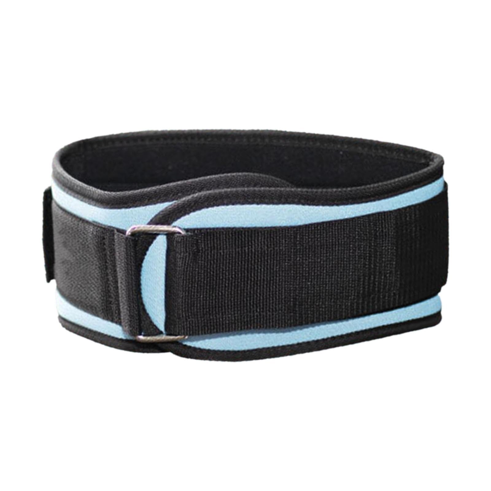MERISHOPP Weight Lifting Belt Adults Fitness Waist Belt for Deadlifts Home Powerlifting L Blue-image-44