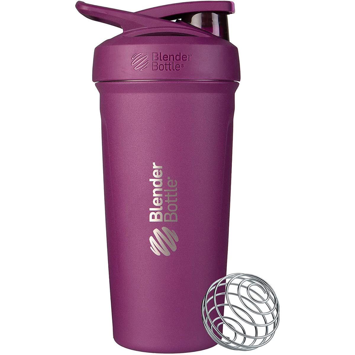 BlenderBottle Strada Shaker Cup Insulated Stainless Steel Water Bottle with Wire Whisk, 24-Ounce, Plum (B084PVWTWX) Amazon Price History, Amazon Price Tracker