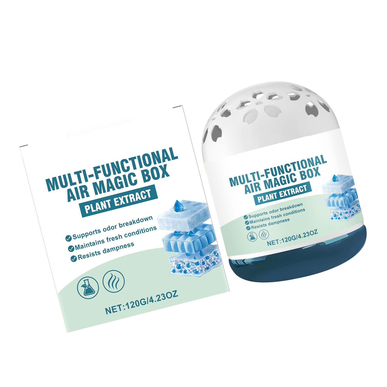 YROHGKPN Air Freshener Box Automatically Absorbs and Odors Efficient Purifiers for Home Car Air Purifying Automatic Absorber