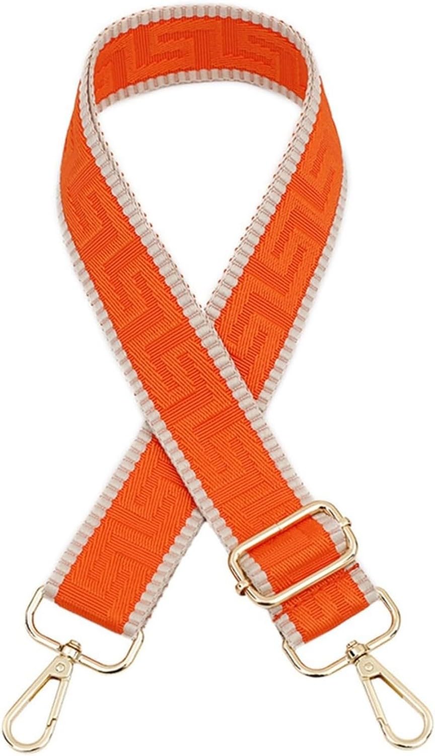 XIUNYIE Bag Strap Bag Straps for Crossbody Handbags Adjustable Belt Bags Replacement Shoulder Straps Accessories for Women Wide Strap for Handbags Gold Buckle Red, Orange, Gun black