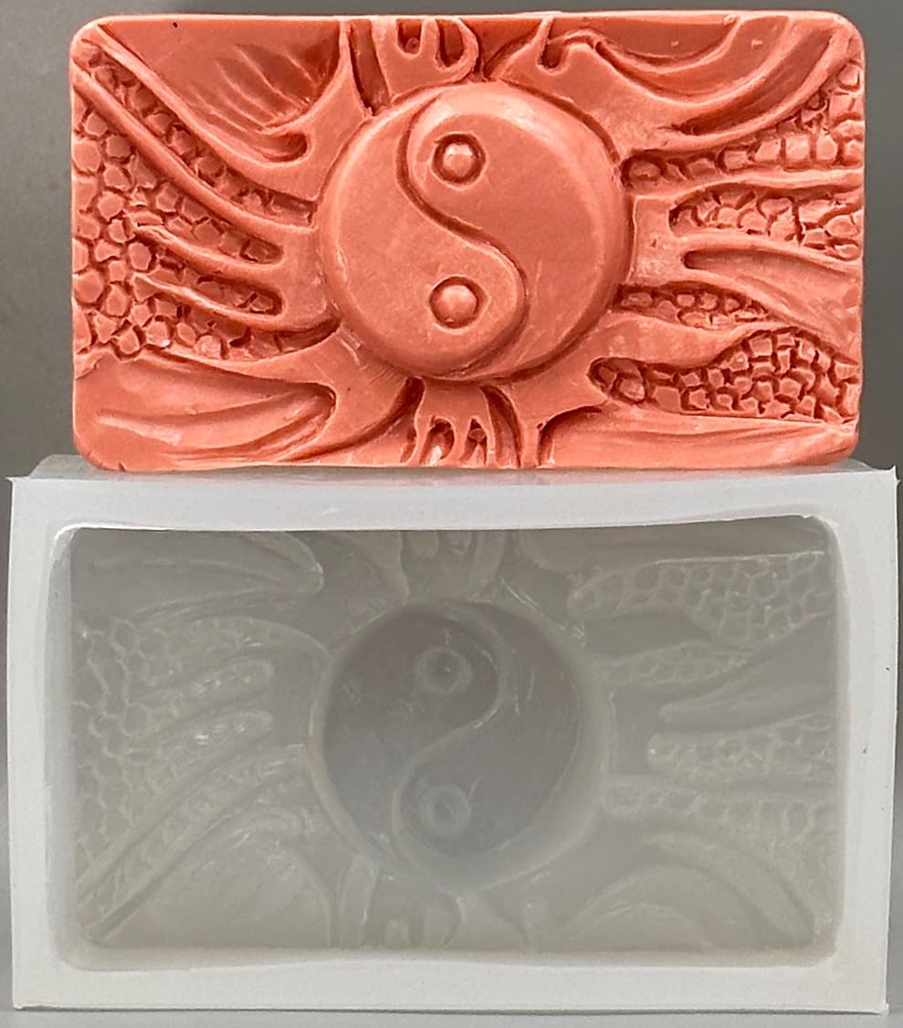 YIN YANG Statue Silicone Mold SOAP Plaster Wax Resin Clay