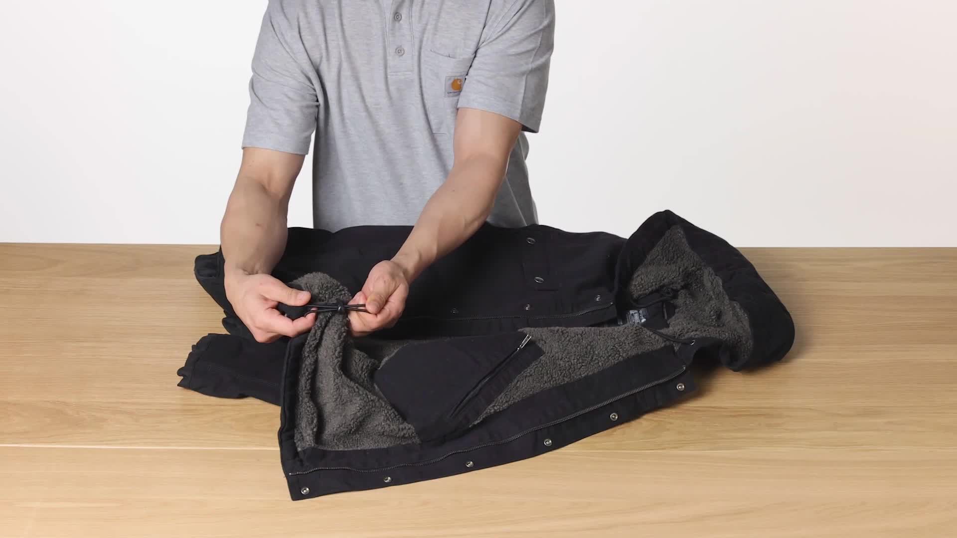 Carhartt Jaqueta utilitária masculina de corte folgado com forro