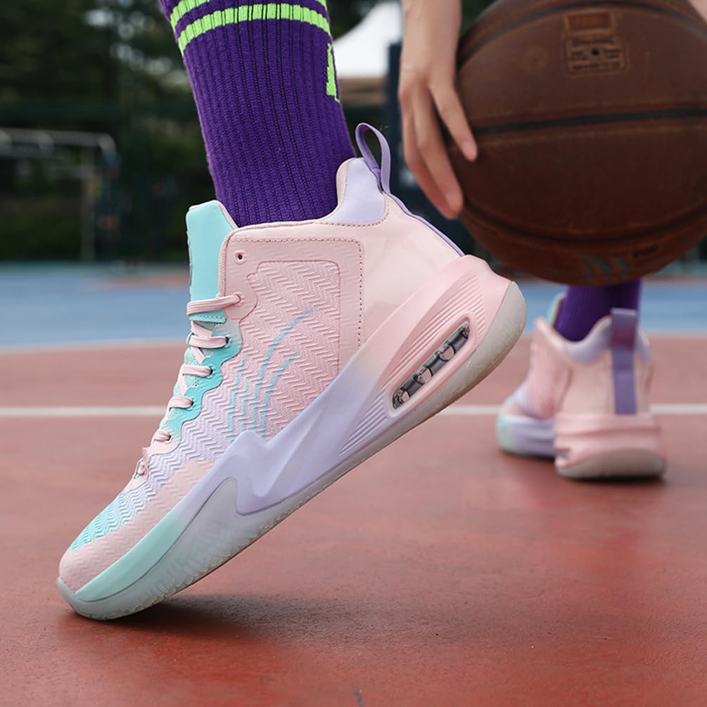 Męskie buty do koszykówki, buty sportowe, amortyzujące wstrząsy, oddychające, do koszykówki, męskie, lekkie buty sportowe, do biegania, antypoślizgowe, sportowe sneakersy, bsk f33, 40 EU