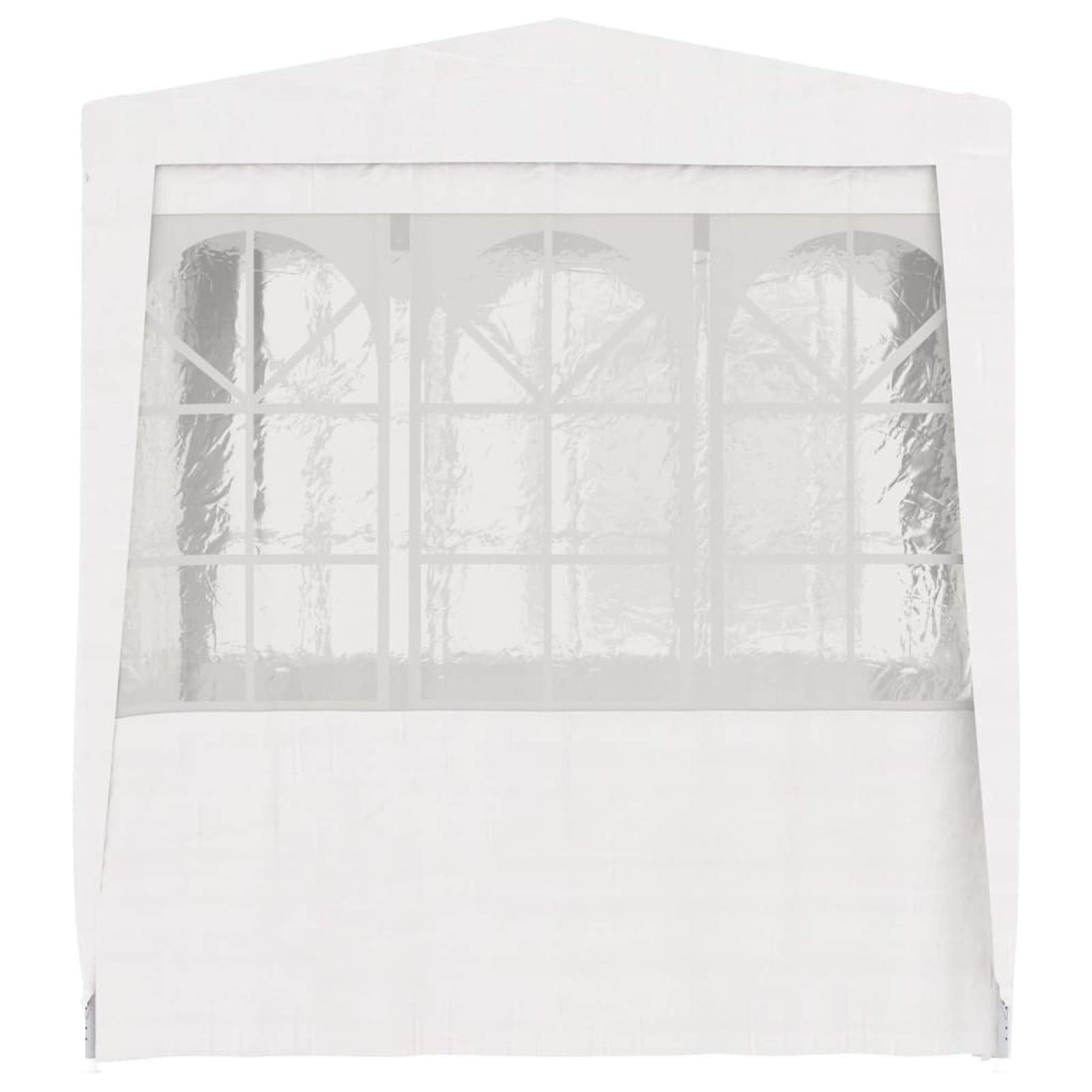 Homgoday Casa Mobilia Gazebo Professionale con Pareti 2,5x2,5 m Bianco 90 g/m², Gazebo da Giardino, Gazebo Ombrellone da Giardino Spiaggia Pesca Esterno Antivento per Arredo Giardino Terrazzo Ambienti