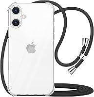 Vista 12 de YESPURE para Google Pixel 6a Funda con Correa Ajustable para Cuello, Hombro y Cruzada Transparente Funda Móvil Duradera, Suave y delgada de Ajuste