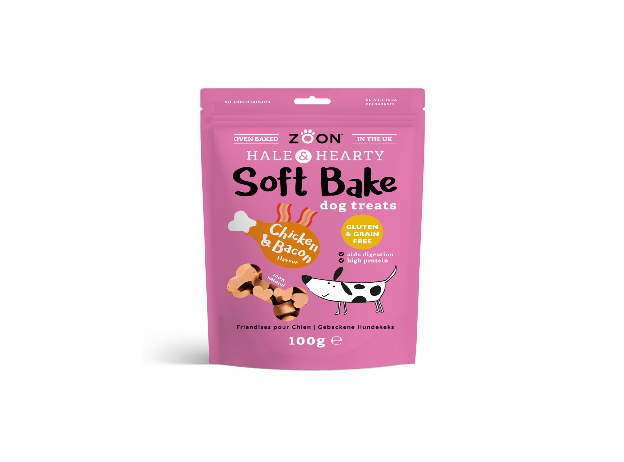 Zoon Soft Bake Chicken and Bacon Dog Treats Healthy - 100g