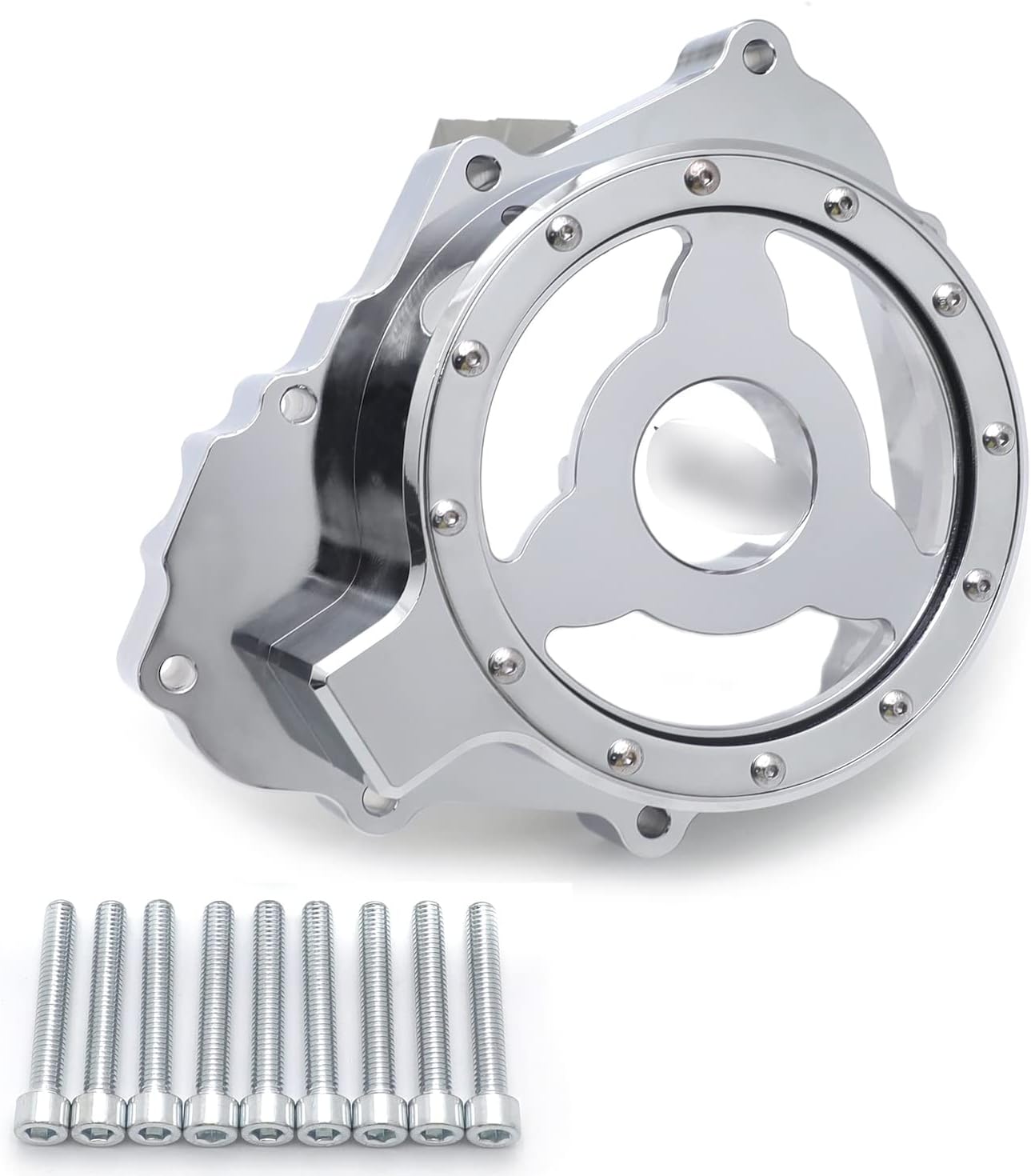 HongK Chrome See Through Clear Left Engine Stator Cover