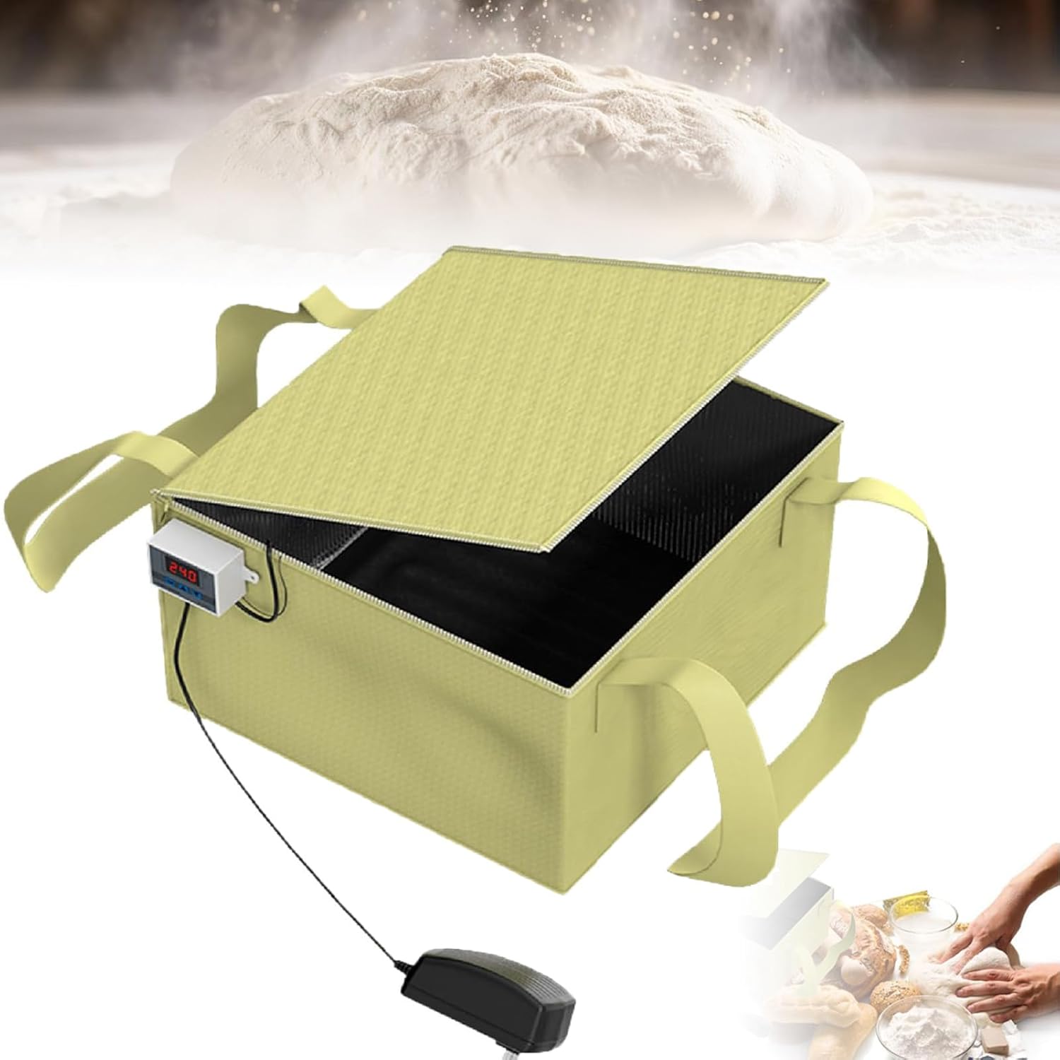 Dough Proofer(-50~110°c Temperature Control) - Fold Dough Proofing Box, Low Temperature Heating/0.1°c Precise Temperature Control, for Making Yogurt, Bread