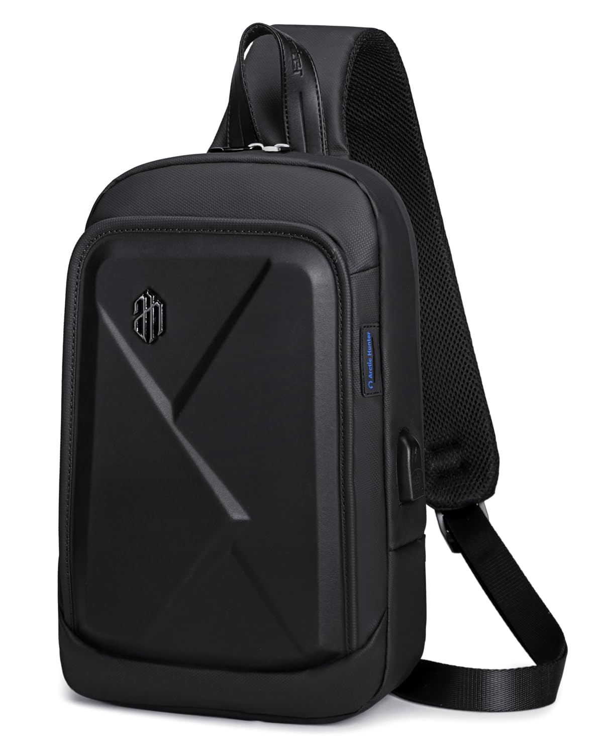 Arctic Hunter Sling Bag for Men 6L Semi-hard Chest Bag for 9.7" iPad Pocket