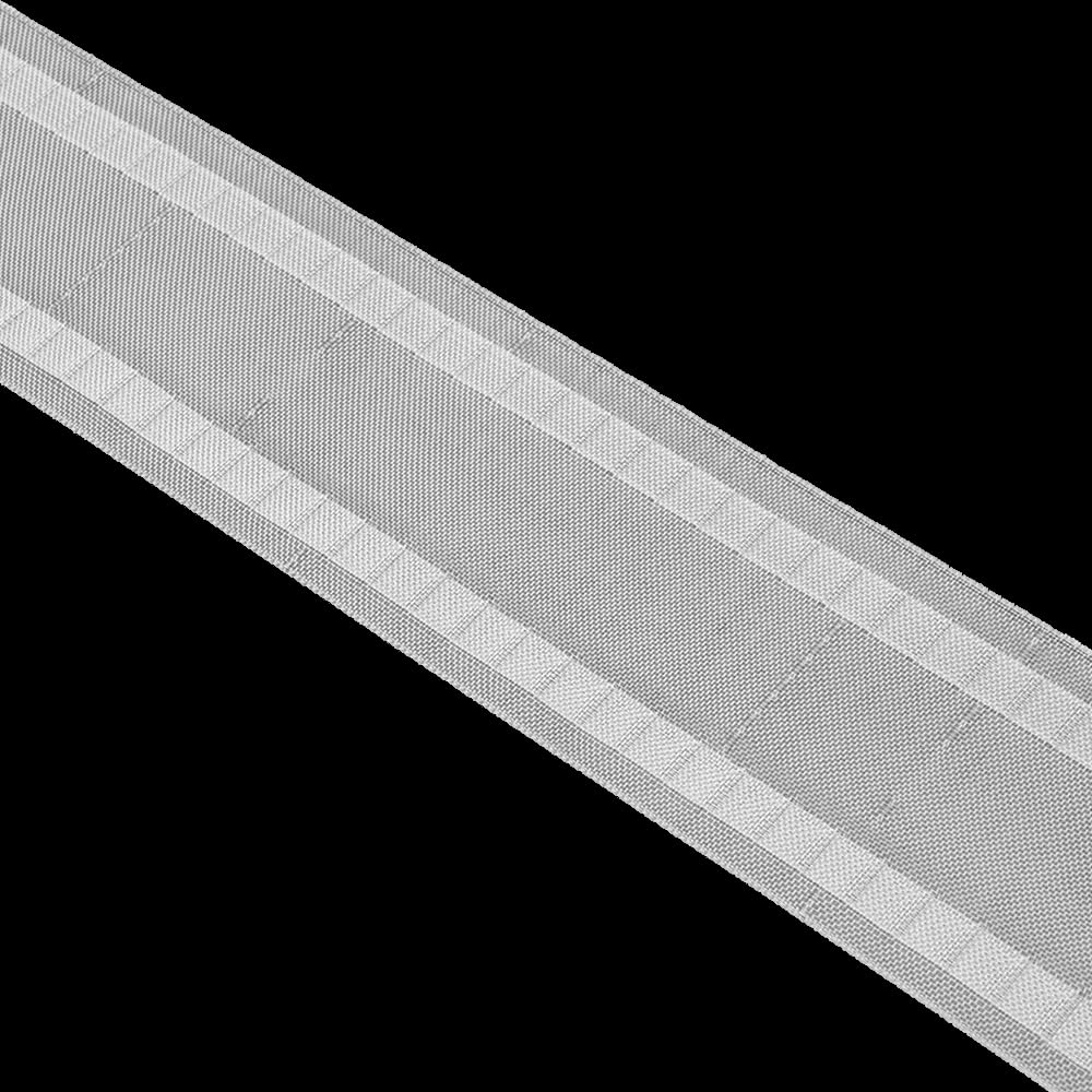 Oz-Is Dar Tekstil Gardinenband 50 Meter Wellensystem 77 mm Universell 100% Polyester Transparent Faltenband zum Annähen für Vorhänge und Gardinen 4365MP