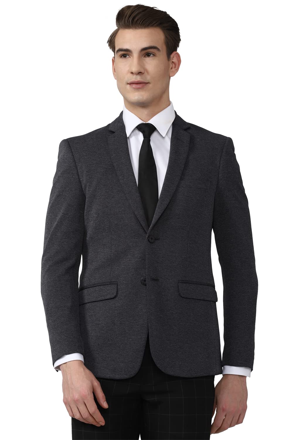 van heusen Men's Regular Fit Polyester Blend Formal Business Suit Pants Set-picture-19