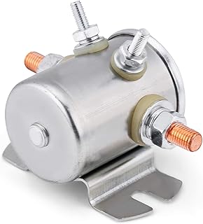 Starter Solenoid Relay, Stable Replacement Aluminum Solenoid Relay Switch 12V 150A Continuous Duty Solenoid Relay for Winch and Cart