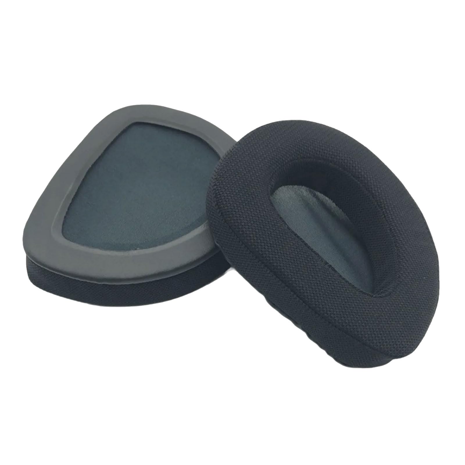 Kalttoy Black Noise Isolating Sponge Ear Covers Breathable Protein Leather Earpads For Headphones Travel And Gaming Protein Leather Gaming Earpads