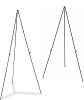 Vista 16 de Caballete de visualización telescópico de aluminio ligero, 70 pulgadas, negro