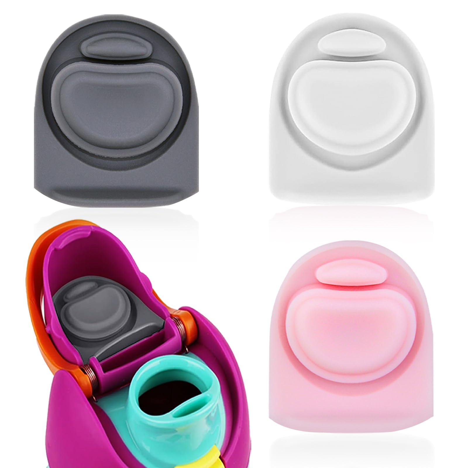 Frokolla 3pcs Replacement Stopper Seal Compatible with Owala FreeSip 24oz 32oz,Water Bottle Lid Insert Cap Silicone Seal Parts for Owala 16/19/24/32/40oz Spout Gasket Mouth piece Accessories KTA-5A โ image 1
