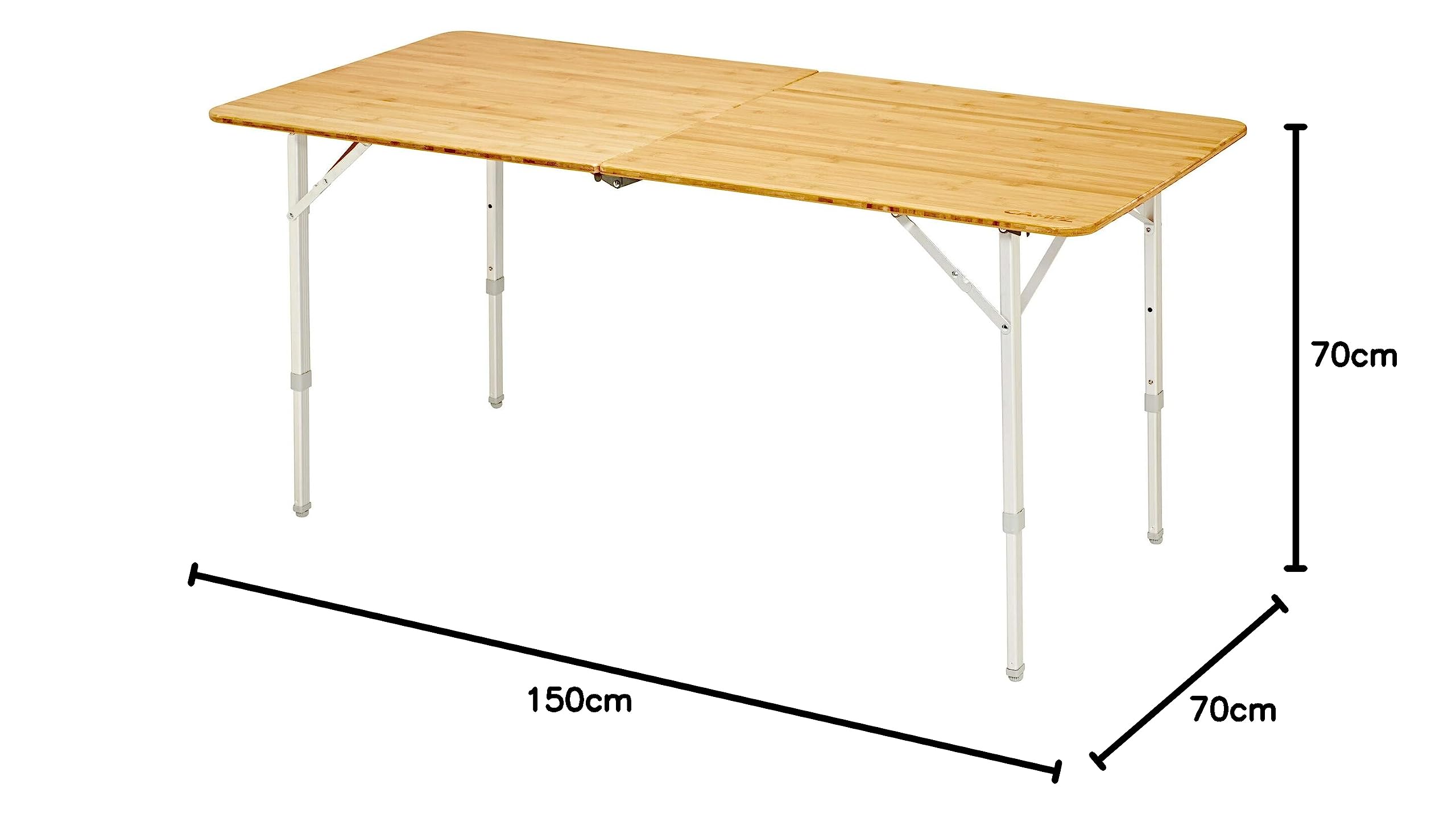 CAMPZ Bambus Falttisch 150x70x70cm braun : Amazon.de: Kche, Haushalt &  Wohnen