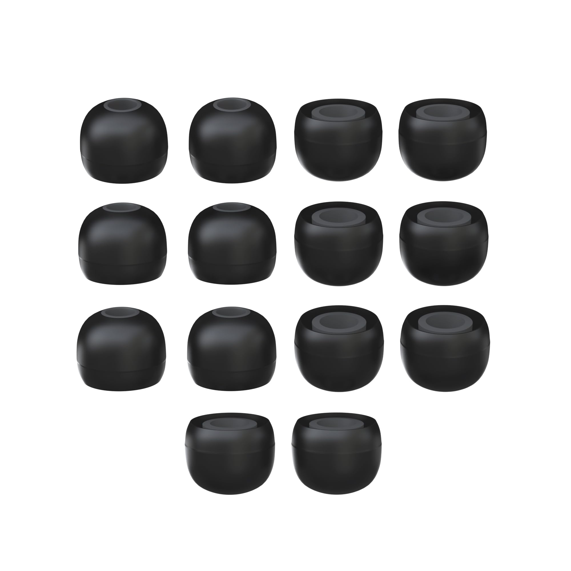 Sounce Premium Replacement Ear Pads – 14 Pcs (7 Pairs) Medium Size Replacement Earpads for Earphones & Bluetooth Earphones – Ultra Soft, Durable, Noise Isolating, Sweat, Black