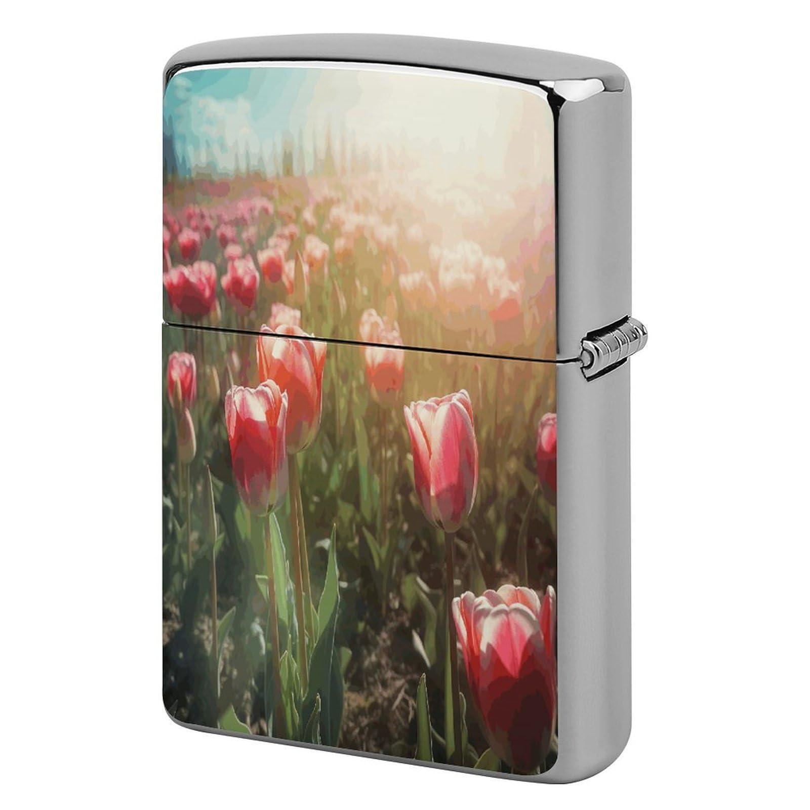 Fodpand Style Flowers On Sunlight Background Metal Lighter Case Cover Lighter Sleeve