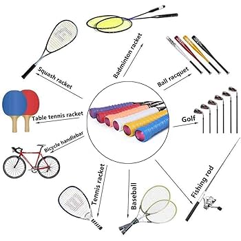 Amazon | テニスラケットグリップテープ、ラケットオーバー