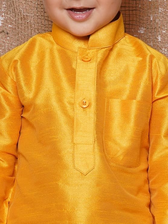 Image of AJ DEZINES Kids Ethnic Wear Pure Cotton Dhoti Kurta Set For Boys