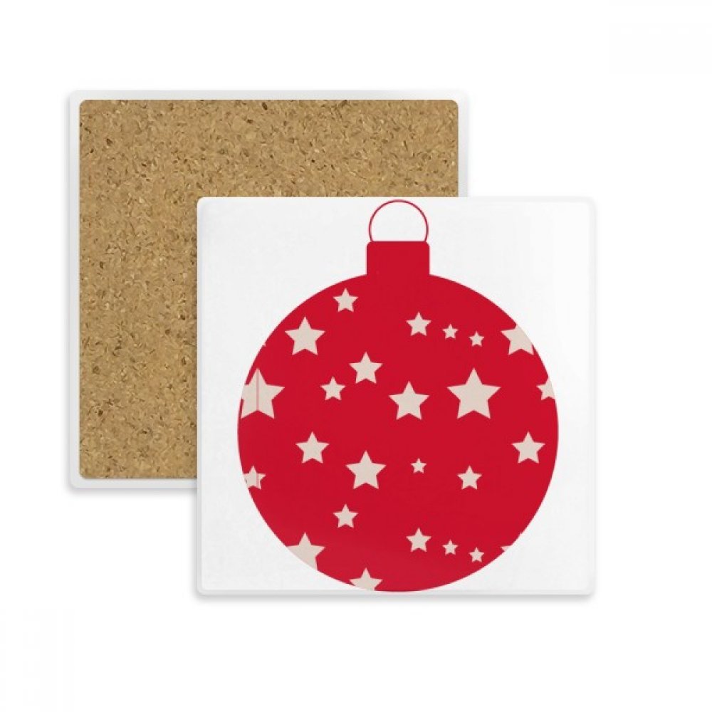 Tasse porte absorbent pierre de noël au design de caractère rouge et multicolor