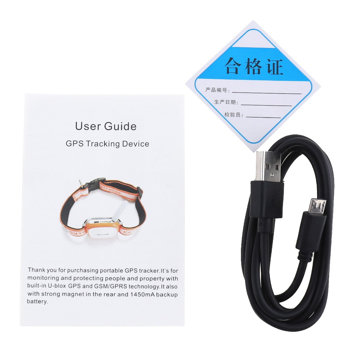 Mini rastreador GPS impermeable Localizador con WIFI GSM GPRS Tracker para mascotas, gatos y perros