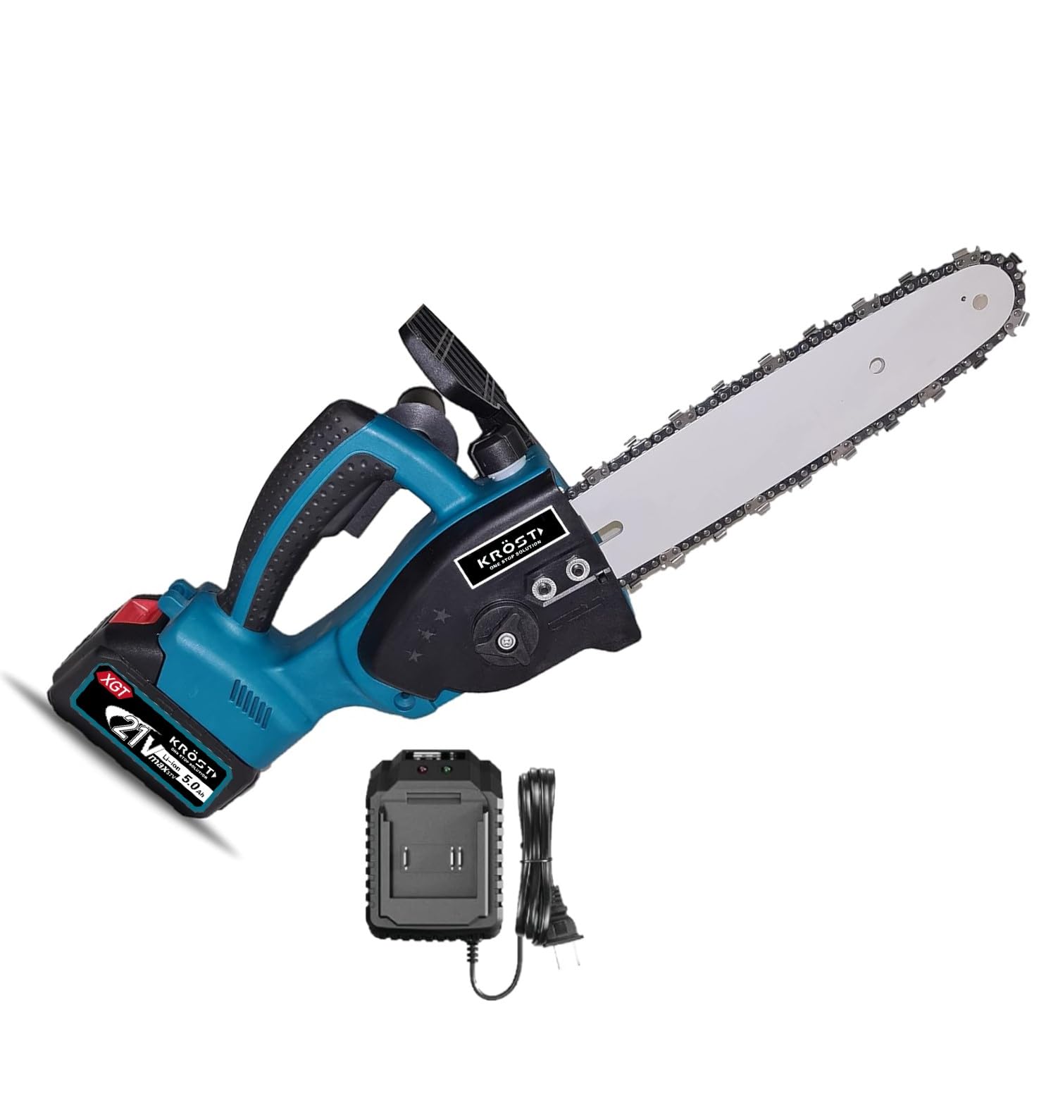 KROST PRO Series 12" Cordless Chainsaw, 240mm Max Cutting Dia. 21V(37V Max) Brushless Cordless Portable Chainsaw, Pruning Shears Chainsaw for Tree Branch Wood Cutting (Single Battery) (B0D1Y49XJM) Amazon Price History, Amazon Price Tracker