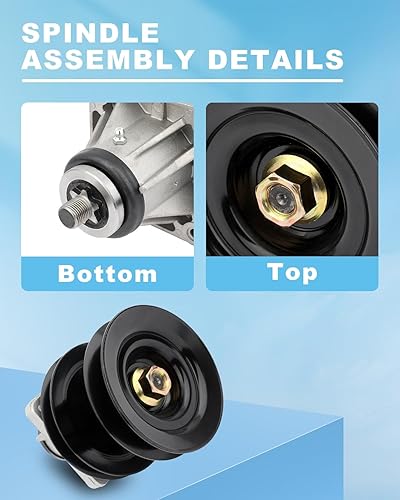 Miniatura 3 de Conjunto de husillo para MTD para CUB Cadet para Troy-BILT 618-0593 618-0595 915-0595A 918-0593 918-0595 para Oregon 82-518 para STENS 285-865 para