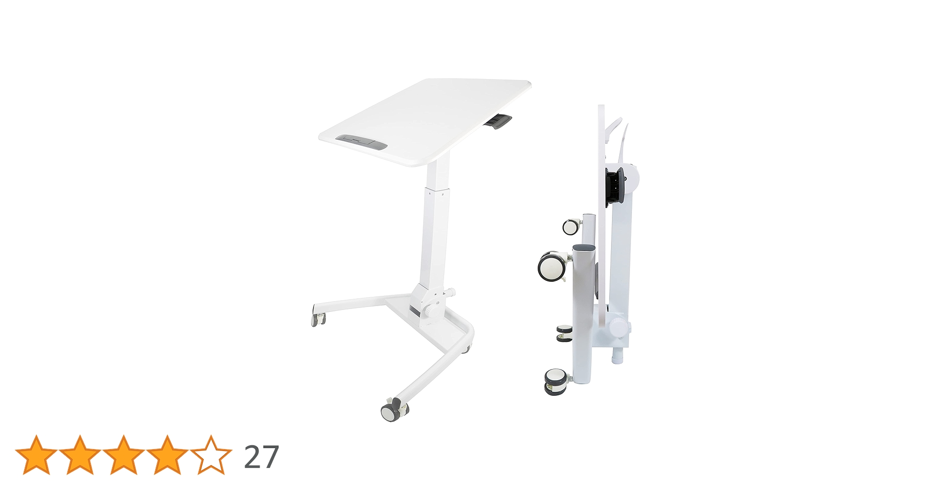 Amazon | E-WIN 折りたたみ 昇降デスク キャスター付き ガス圧式