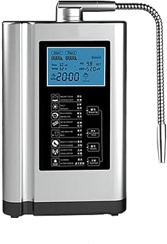 Alkaline Electrolyzed Water Machine, Ph 3.5-10.5 Alkaline Acidic Hydrogen Water Purifier, Up to -600mv Orp, 7 Water Settings, Automatic Cleaning, Smart Voice,silver-220V