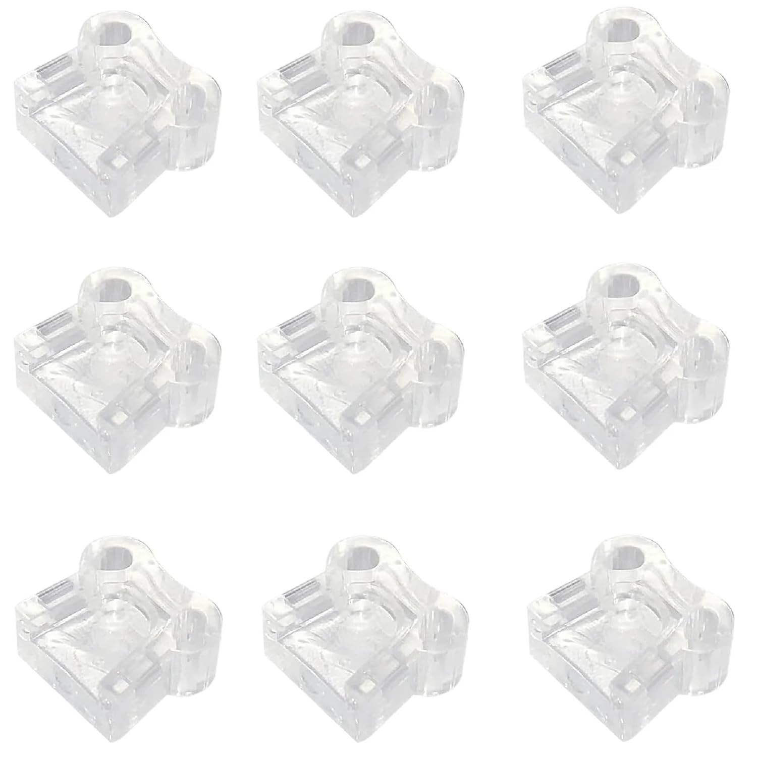BAAQII 9 Pcs N558471 N569446 Nailer No Mar Tips, Transparent Plastic 18 Gauge Nail Gun Tip Compatible with Dewalt Replaces DCN680D