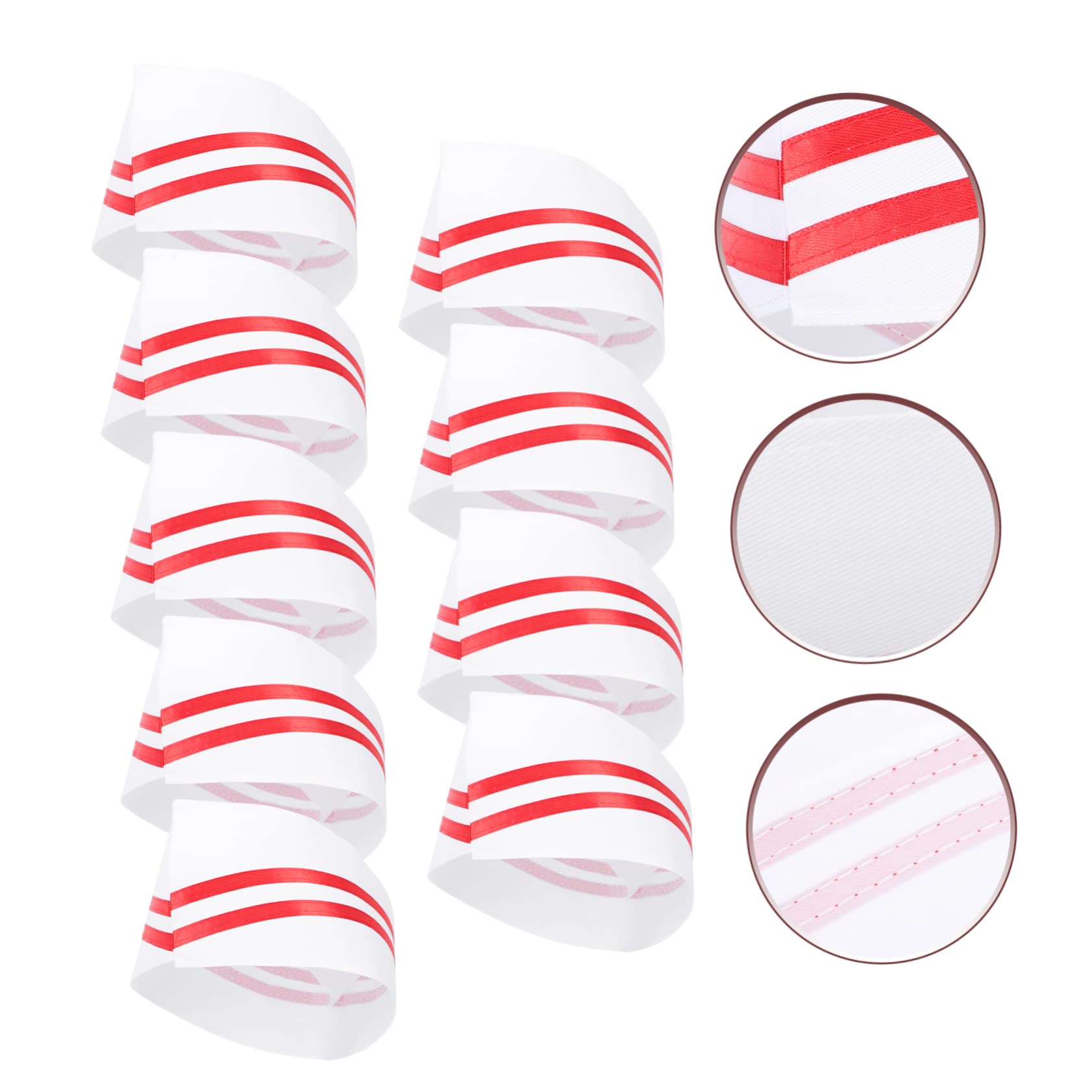 FRCOLOR Gorro De Chef Sombreros De Cocina para Hombres Y Mujeres Gorro De Servicio Resistente Y Cómodo para Restaurantes Y Repostería con Borde
