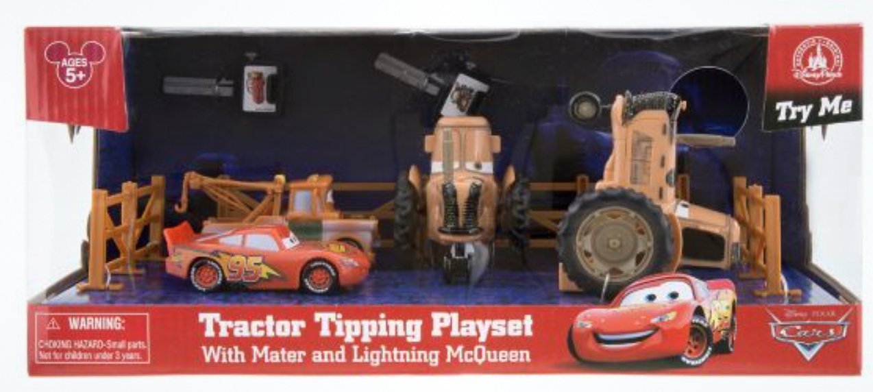 cars tractor tipping playset
