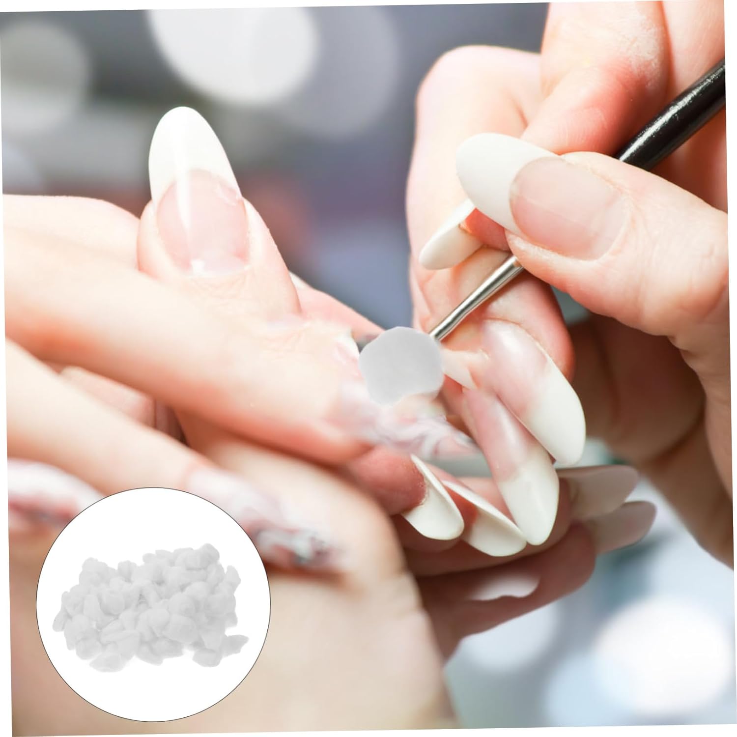 1bag Small Cotton Balls Makeup Nail Polish Remover Portable Cotton Rounds Gentle for Sensitive Skin