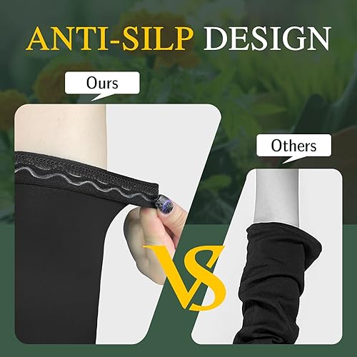 Miniatura 6 de MIG4U 2 pares de mangas de brazo, mangas de jardinería para agricultores para mujeres y hombres, manga de protección solar UV refrescante con