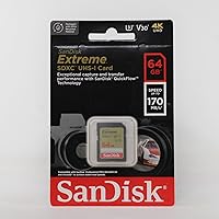Vista 2 de SanDisk Tarjeta de memoria Extreme SDXC UHS-I U3 de 64 GB, velocidad de lectura de hasta 150 MB/s