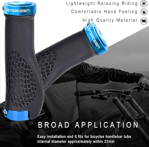 Miniatura 4 de Puños ergonómicos de manubrio de bicicleta, de Topcabin, con amplia superficie de agarre
