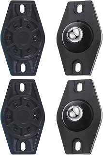 8PCS Self Adhesive Caster Wheels Mini Swivel Wheels 360 Degree Rotation Sticky Pulley Small Universal Wheel, Black Clour