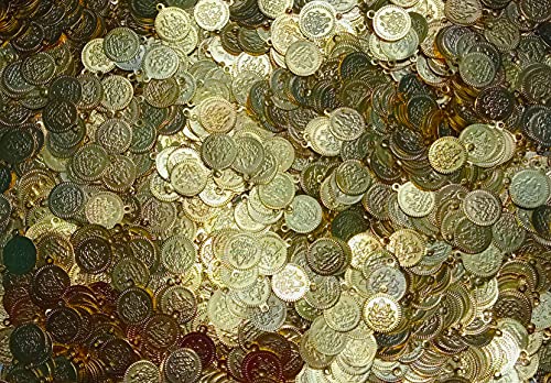 Image of JdsKraftZ 110 pieces of 13mm Medium Size coins for Embroidery /jewellery making and Craftworks