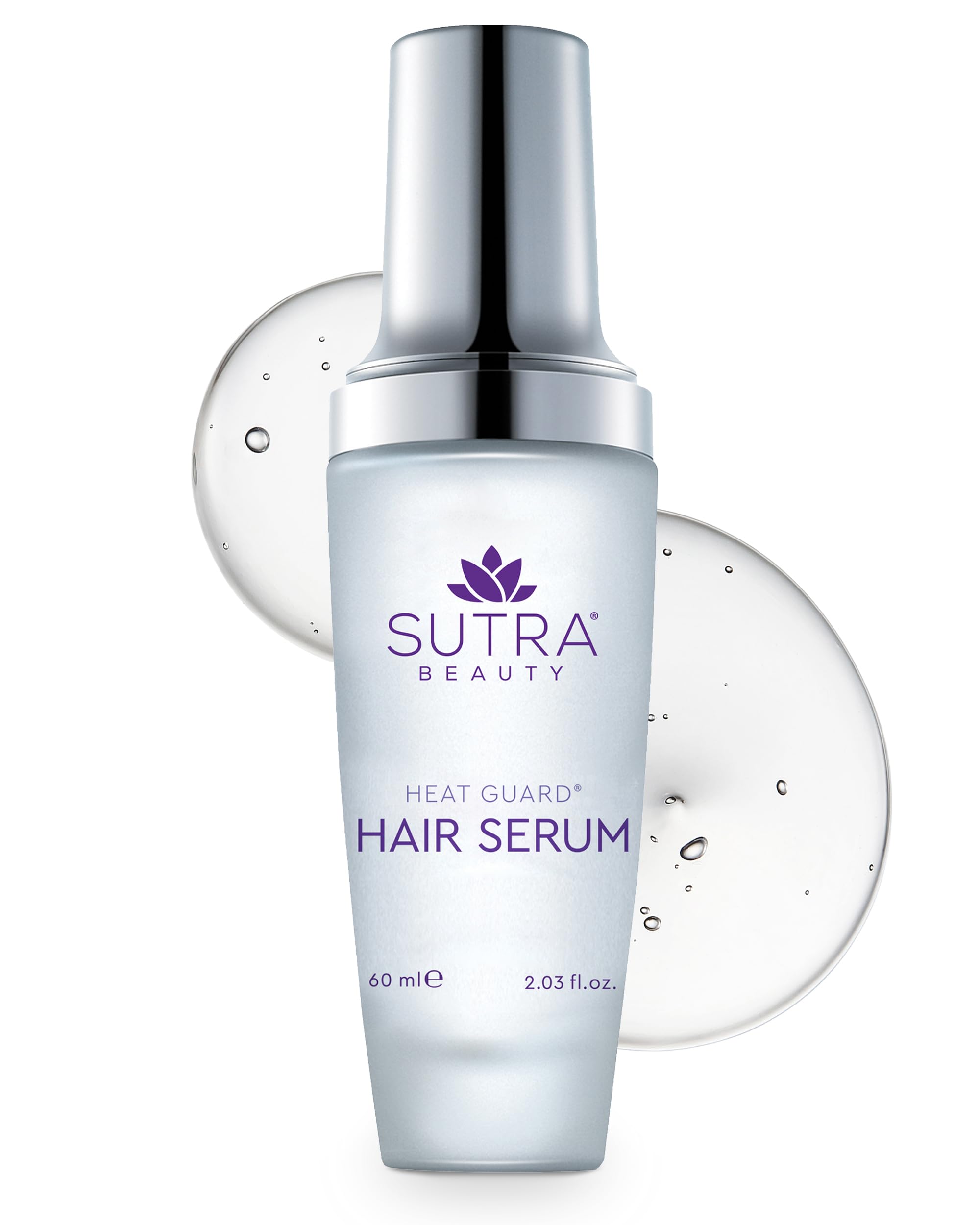 SUTRA Heat Guard Hair Serum for Frizzy, Dry & Damaged Hair - Thermal Protecting Serum Hydrates, Protects & Repairs Against Heat with Hyaluronic Acid & Jojoba Oil - Anti-Frizz Haircare Products